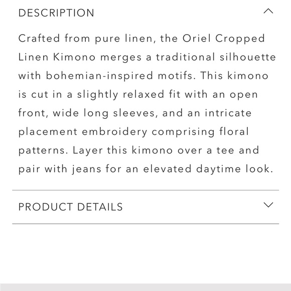 Johnny Was Oriel Cropped Linen Kimono - Picture 13 of 16